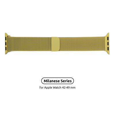 Ремінець до смарт-годинника Armorstandart Milanese Loop для Apple Watch 49/46/45/44/42 (Series 1-3) Yellow (ARM55261)