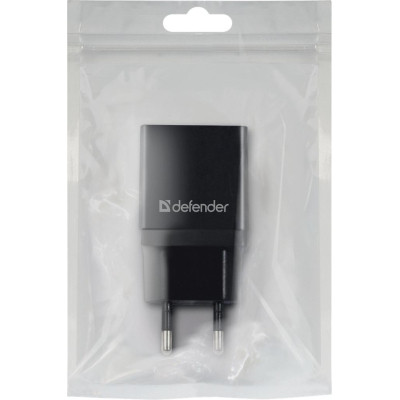 Зарядний пристрій Defender EPA-10 black, 1xUSB, 5V / 2.1A (83572)
