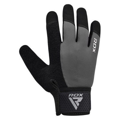 Рукавички для фітнесу RDX W1 Full Finger Plus Grey S (WGA-W1FG-S+)