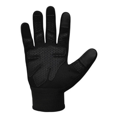 Рукавички для фітнесу RDX W1 Full Finger Plus Grey S (WGA-W1FG-S+)
