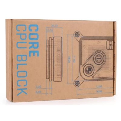 Водоблок Alphacool Core 1 Aurora Carbon - AM4 / AM5 Intel LGA 1700 / LGA 1851 (13769)