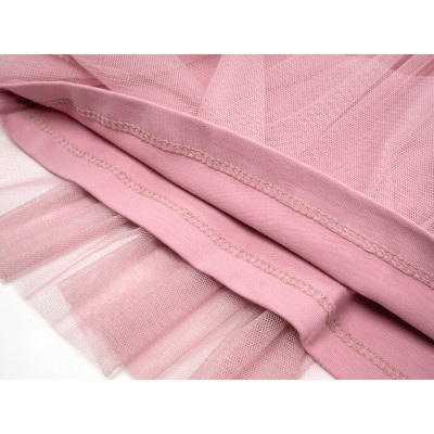 Плаття дитяче Breeze з мереживом та фатиновою спідницею (17805-110G-lilac)