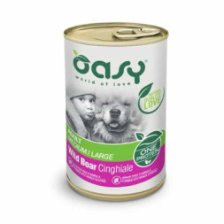 Консерви для собак OASY One Animal Protein ADULT Medium/Large з диким кабаном 400 г (8053017346175)