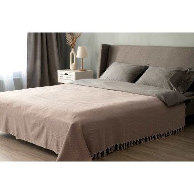 Плед Ardesto Summer 100% бавовна, бежевий 210х230 см (ART0922SE)