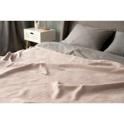 Плед Ardesto Summer 100% бавовна, бежевий 210х230 см (ART0922SE)