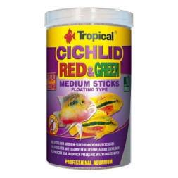 Корм для риб Tropical Cichlid Red&amp;Green Medium Sticks у паличках 1 л (5900469637265)
