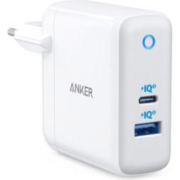 Зарядний пристрій Anker PowerPort+ Atom III 45W USB-C+15W USB-A (White) (A2322G21)