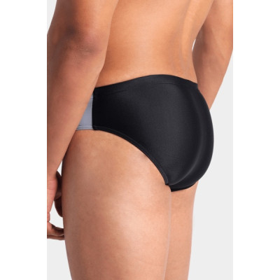 Плавки Arena Stripe Swim Briefs 007929-550 чорний, сірий 95 (3468337395218)