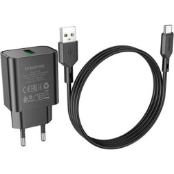 Зарядний пристрій BOROFONE BA72A charger set (Type-C) Black (BA72ACB)