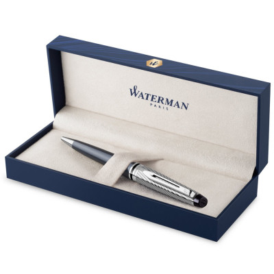Ручка кулькова Waterman EXPERT Deluxe Metallic Stone Grey CT BP (20 052)