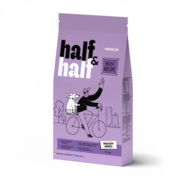 Сухий корм для собак Half&amp;Half для середніх порід з яловичиною 12 кг (4820261920758)