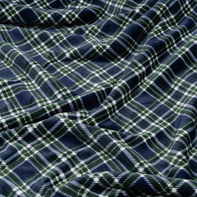 Плед Ardesto Sherpa 160х200см, 100% поліестер, клітинка, зелений (ART0202SH)