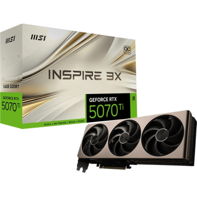 Відеокарта MSI GeForce RTX5070 Ti 16GB INSPIRE 3X OC (RTX 5070 Ti 16G INSPIRE 3X OC)