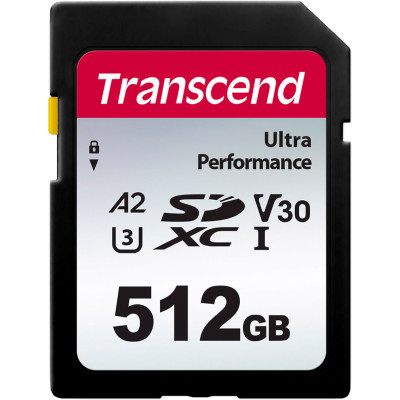 Карта пам&#039;яті Transcend 512GB SD class 10 UHS-I U3 4K (TS512GSDC340S)