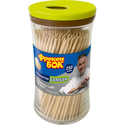 Зубочистки Фрекен БОК бамбукові 250 шт. (4823071635829)