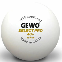 М'ячик для настільного теніса Gewo Select Pro 40+ ITTF 6 шт (86481200) (931059)