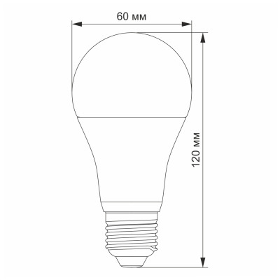 Лампочка Videx LED A60e 12W E27 4100K (VL-A60e-12274-S)