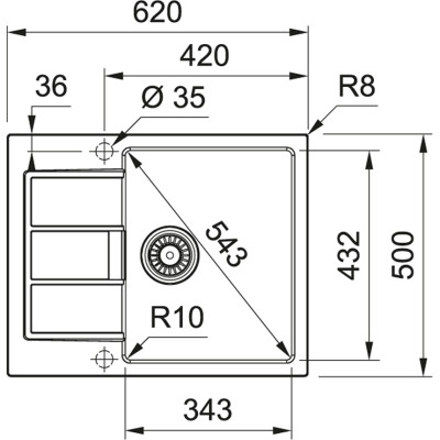 Мийка кухонна Franke Sirius SID 611-62/143.0627.288 (143.0627.288)