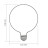 Лампочка Videx Filament 7W E27 3000K Porcelain dimmable (VL-DG125MO)