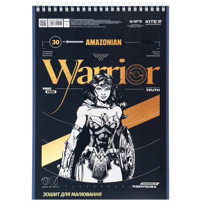 Альбом для малювання Kite DC Comics 30 аркушів (DC24-243)