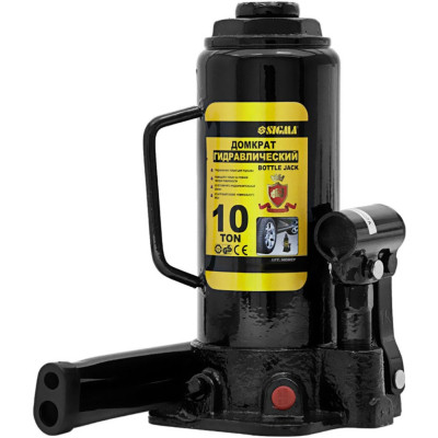 Домкрат Sigma гідравлічний пляшковий 10т, 230-460мм (6101101)