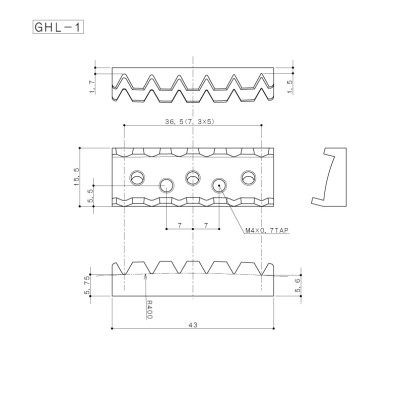Поріжок для гітари Gotoh GHL-1 C