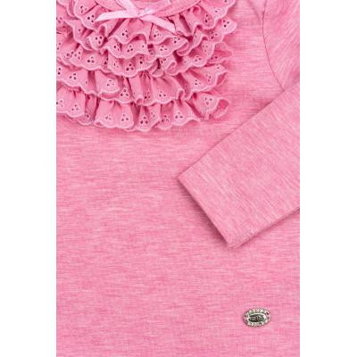 Кофта дитяча Breeze з мереживною оборкою (10040-80G-pink)