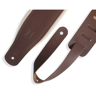 Ремінь для гітари Levy&#039;s Classics Series Padded Two-Tone Guitar Strap (Brown, Cream) (M26PD-BRN_CRM)
