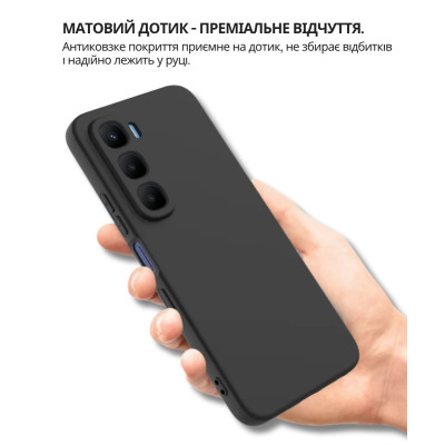 Чохол до мобільного телефона BeCover Silicone Infinix Hot 60 Pro 4G (X6885) Black (714558)
