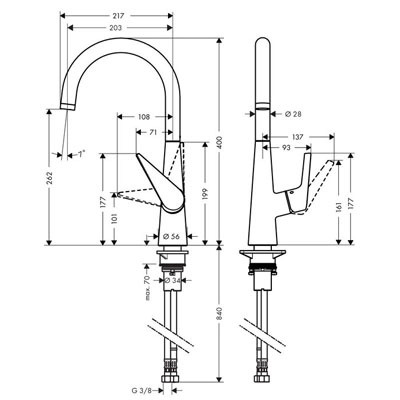 Змішувач Hansgrohe 72810000