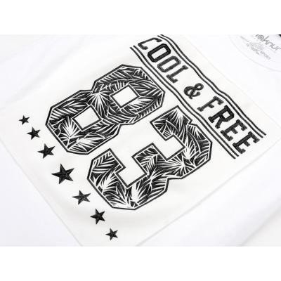 Футболка дитяча Haknur &quot;COOL &amp; FREE&quot; (6547-134B-white)