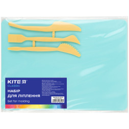 Дошка для пластиліну Kite набір Classic дошка + 3 стеки, м'ятний (K-1140-18)