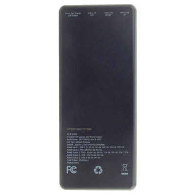 Батарея універсальна Energizer 27000mAh Li-pol PD/65W for laptop, black (UE27062PQ)