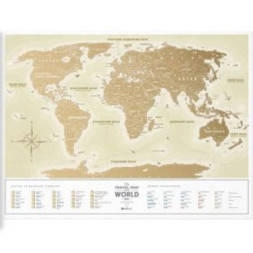 Скретч карта 1DEA.me Travel Map Gold World українська (13001)