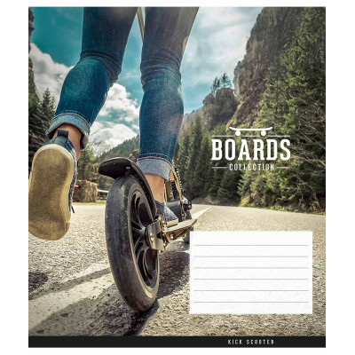Зошит Школярик Boards collection 24 аркуша клітинка (024-3381K)