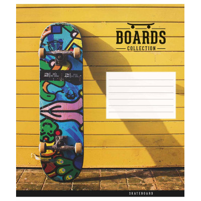Зошит Школярик Boards collection 24 аркуша клітинка (024-3381K)