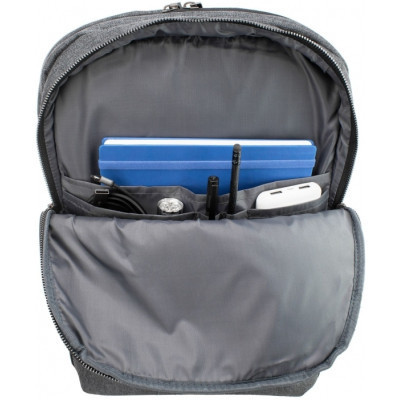 Рюкзак шкільний Optima 17.5&quot; USB Techno чоловічий 0.7 кг 6-15 л Темно-сірий (O97594-01)