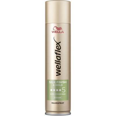Лак для волосся WellaFlex Silk Finish &amp; Hold 5 Ultra Strong Hold 400 мл (8699568540992/4056800706198)