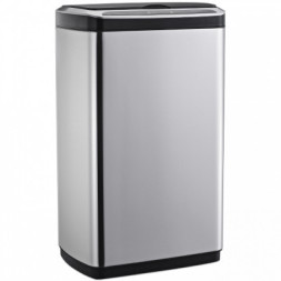 Контейнер для сміття JAH сенсорний прямокутний з вн. відром срібний металік 30 л (6396)