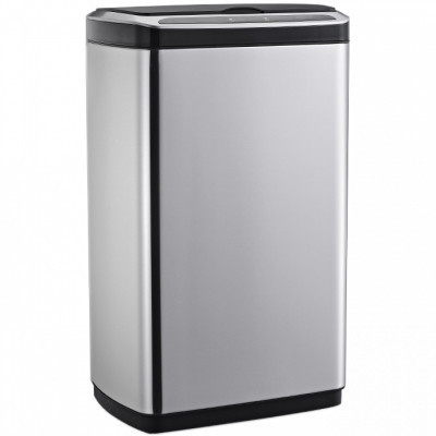 Контейнер для сміття JAH сенсорний прямокутний з вн. відром срібний металік 30 л (6396)