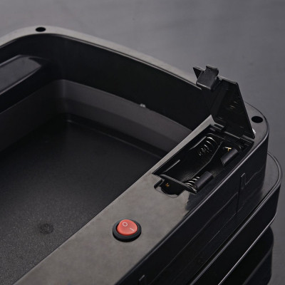 Контейнер для сміття JAH сенсорний прямокутний з вн. відром срібний металік 30 л (6396)