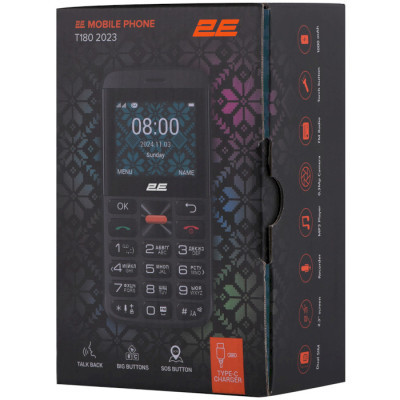 Мобільний телефон 2E T180 MAX Black (688130251051)