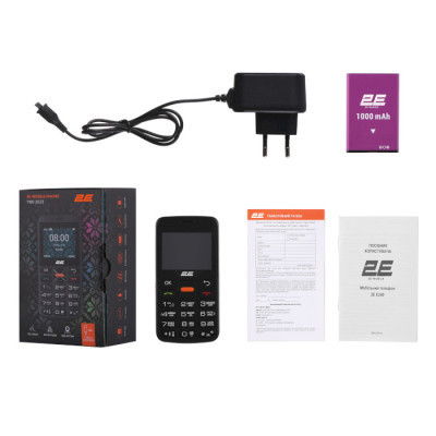 Мобільний телефон 2E T180 MAX Black (688130251051)