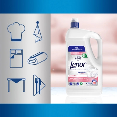 Кондиціонер для білизни Lenor Sensitiv Професійна формула для чутливої шкіри 4.75 л (8001090214324)