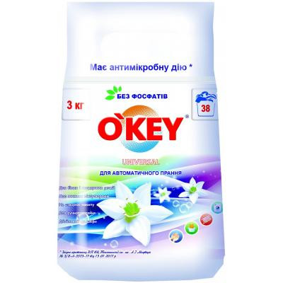 Пральний порошок O&#039;KEY Universal 3 кг (4820049381870)