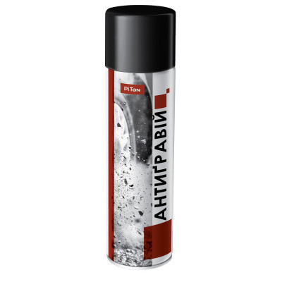 Антикорозійне покриття PITON Антигравій чорний 500мл
