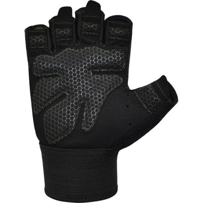 Рукавички для фітнесу RDX W1 Half Army Green Plus M (WGA-W1HA-M+)