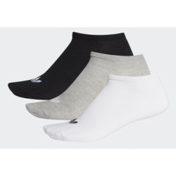 Шкарпетки Adidas Trefoil Liner FT8524 3P білий, сірий, чорний 39-42 (4062058558281)