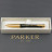 Ручка кулькова Parker URBAN 17 UKRAINE Muted Black GT BP Тризуб на торці (30035_TR)