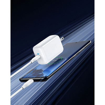 Зарядний пристрій Anker PowerPort III 65W Pod PPS+GaN (White) (A2712H21)